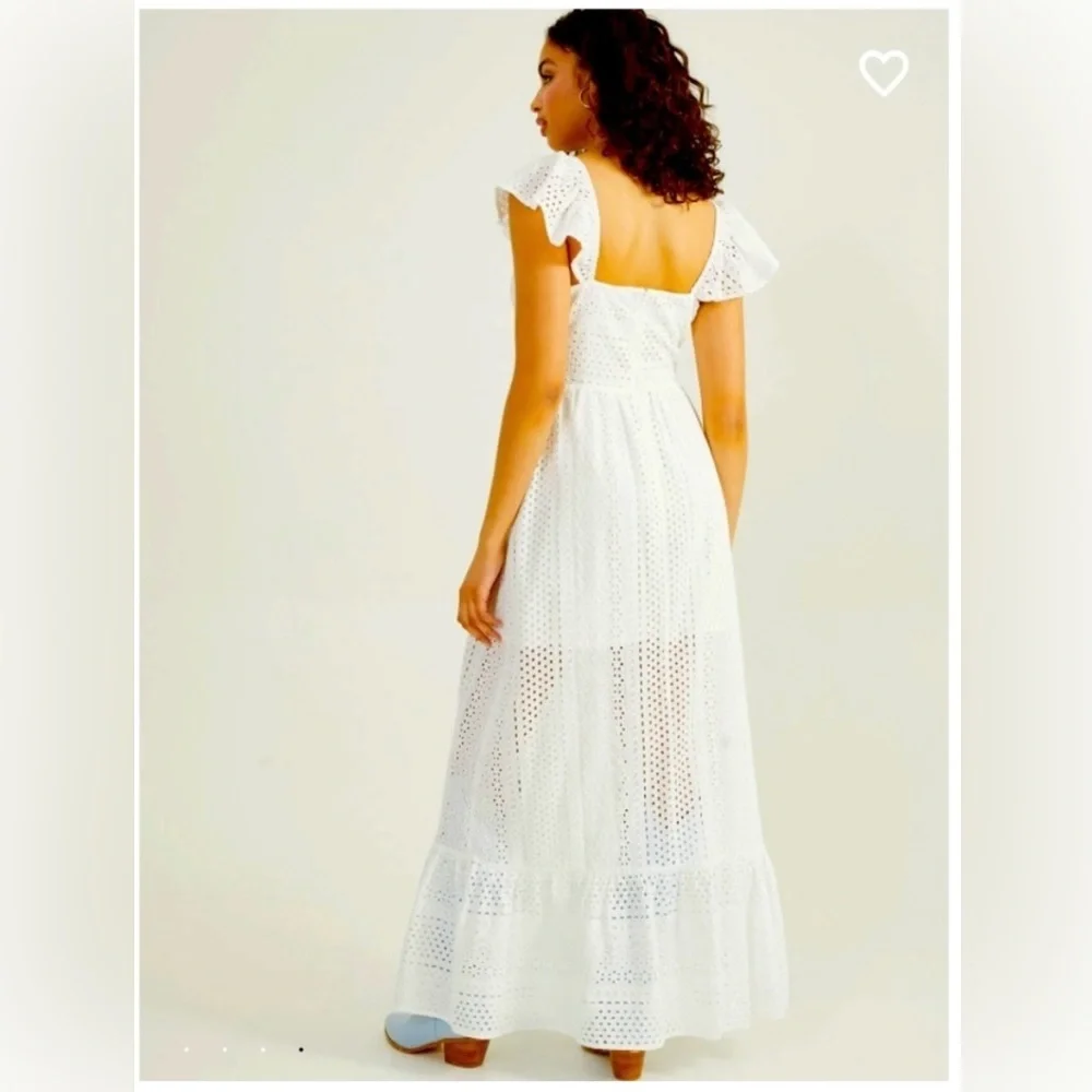NWT Altar’d State Grace Eyelet Maxi Dress - Picture 3 of 7